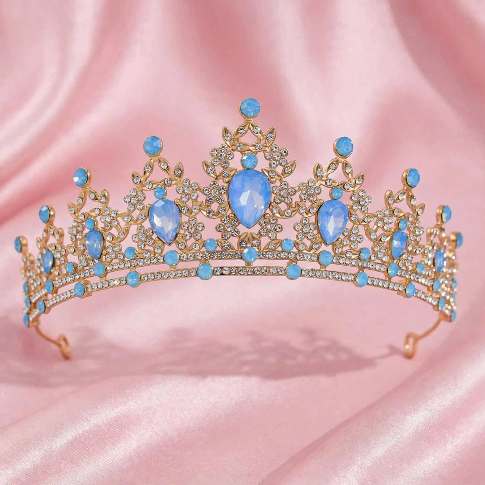Tiara selene baby blue gold