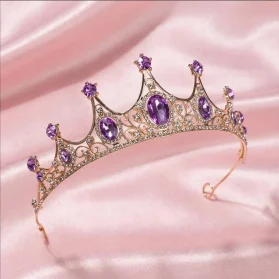 Tiara teen gold lila
