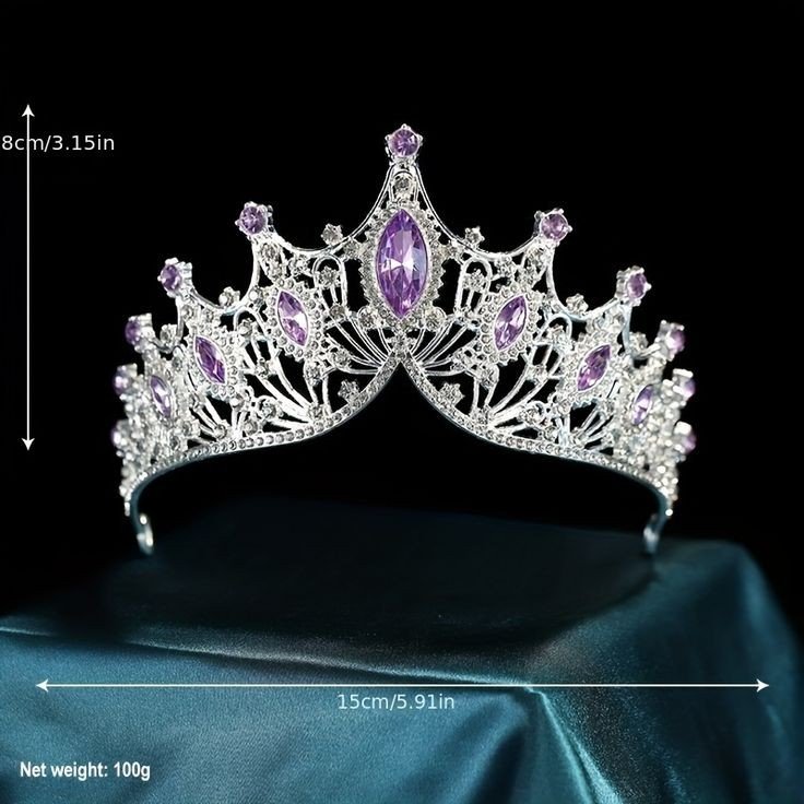 Tiara sophia lila silver - Imagen 3