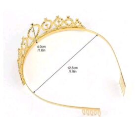 Tiara brillos gold niña - Imagen 3