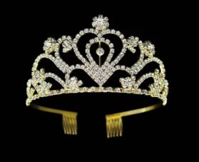 tiara linda niña gold