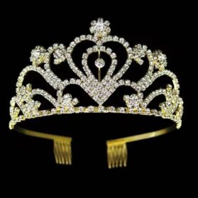 tiara linda niña gold