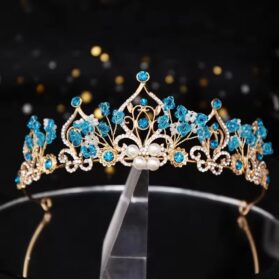 tiara azul turquesa