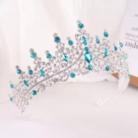 Tiara lady turquesa silver