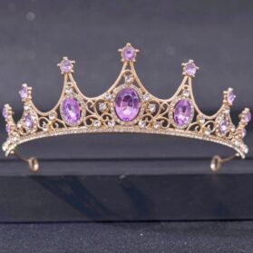 Tiara teen gold lila