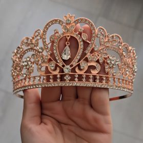 Tiara gota oro rosa - Imagen 2