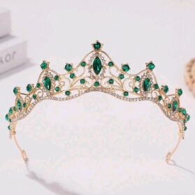 tiara verde esmeralda