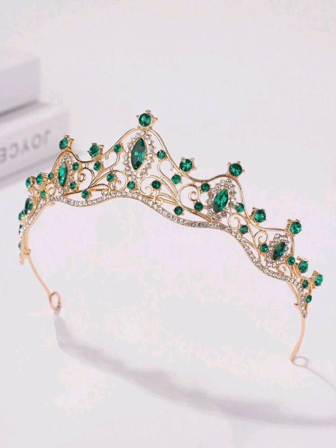 tiara verde esmeralda - Imagen 3