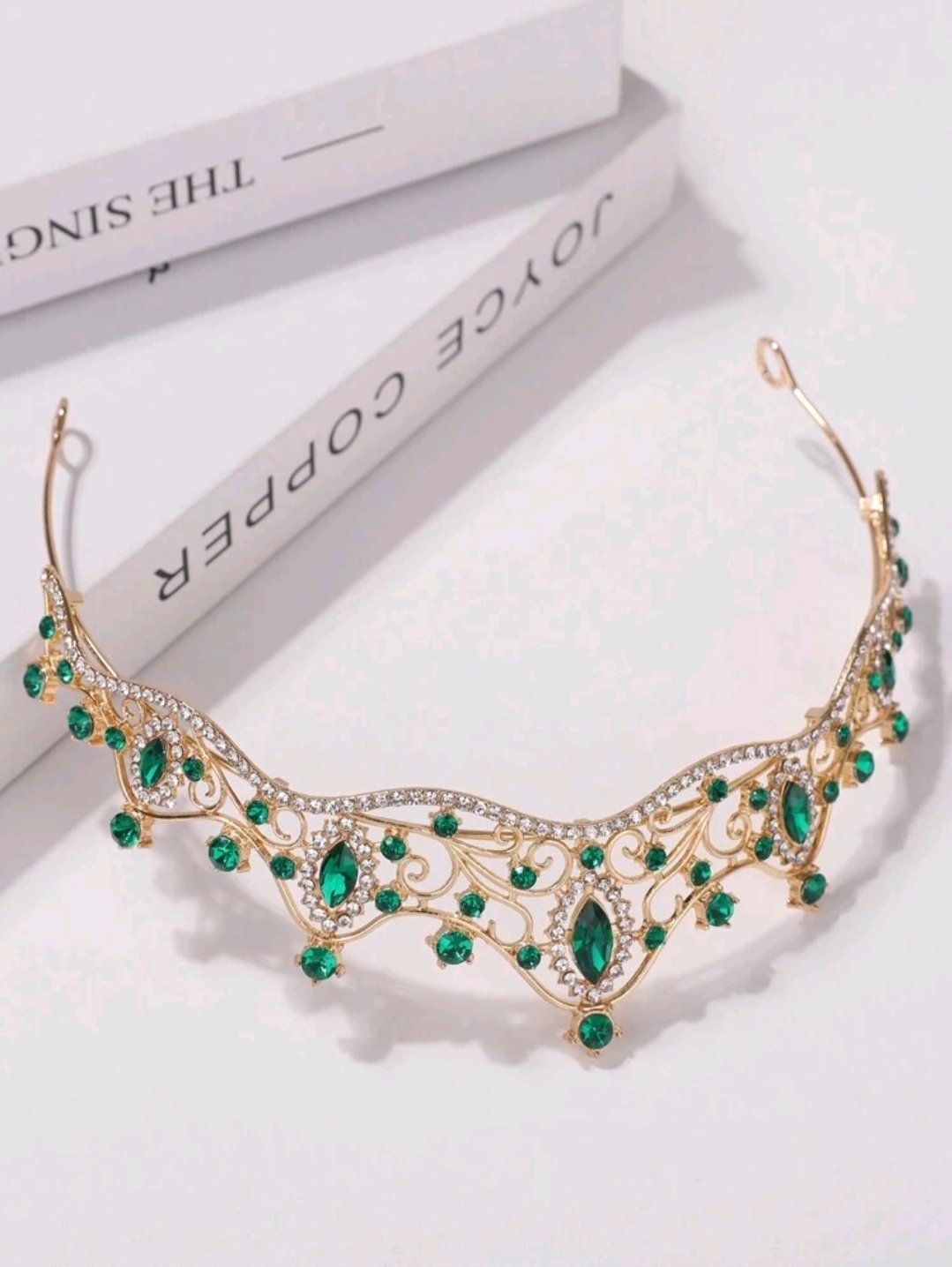 tiara verde esmeralda - Imagen 2