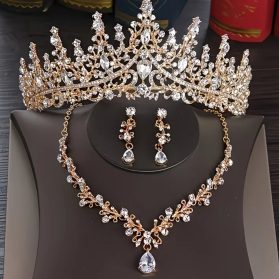 Set de tiara y collar con aretes lady gold