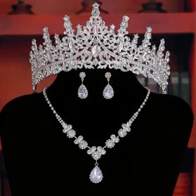 set de tiara y collar con aretes lady silverr