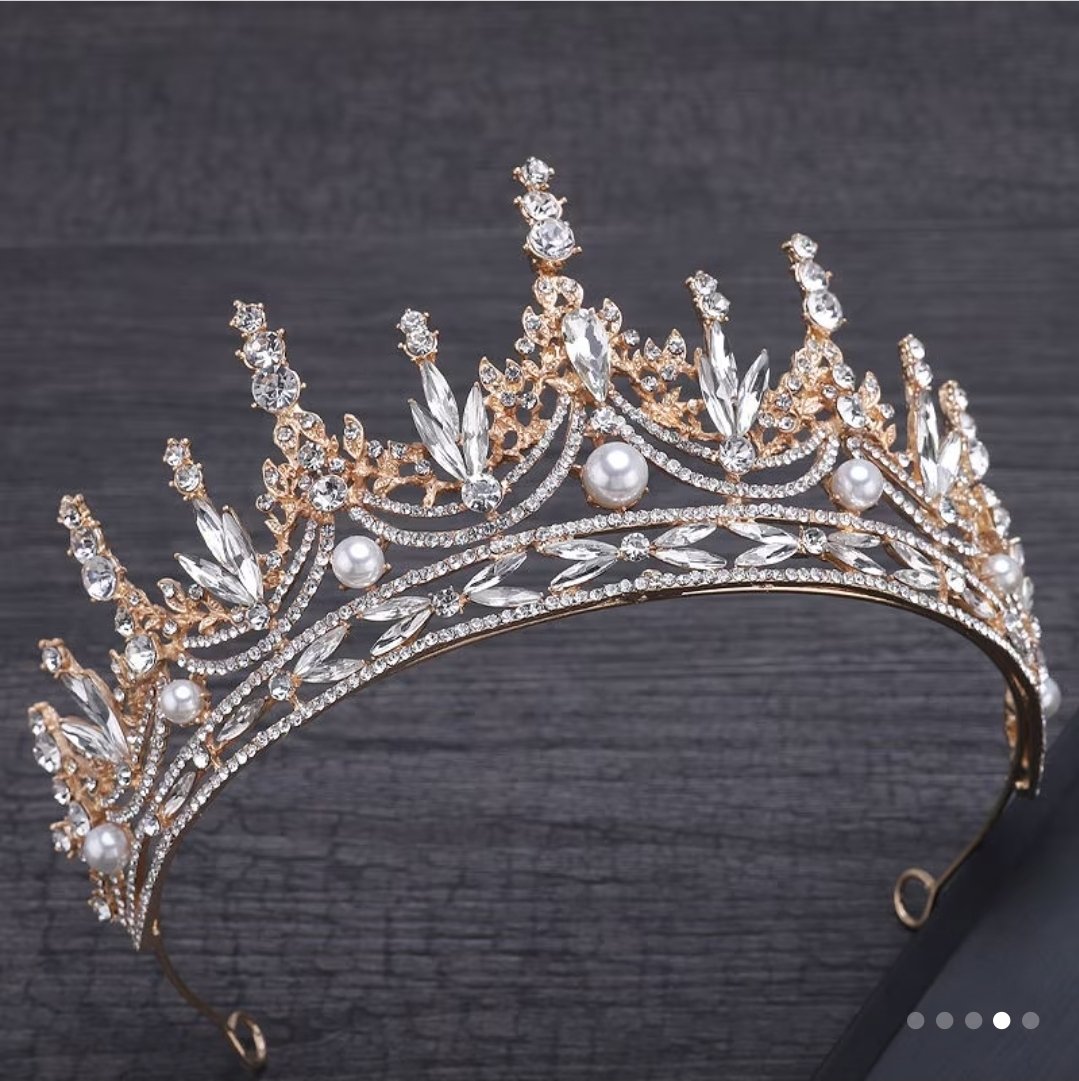 tiara perl gold - Imagen 2