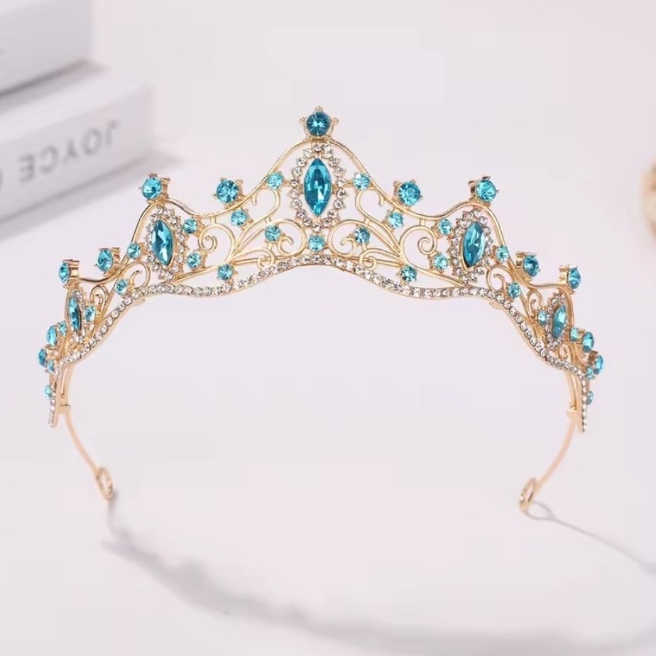 tiara turquesa gold