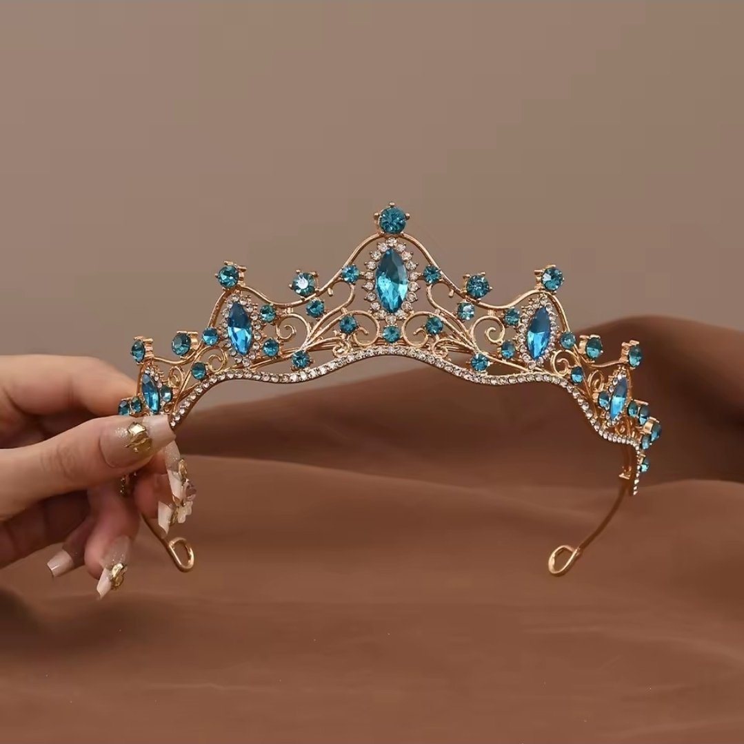 tiara turquesa gold - Imagen 2