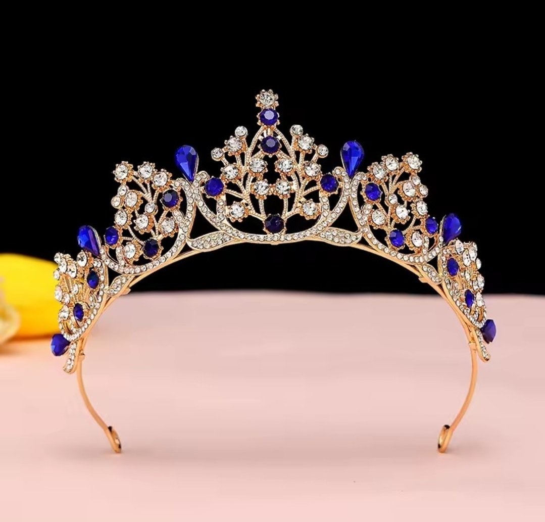 tiara bailarina azul