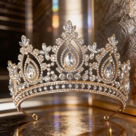 tiara barroca gold