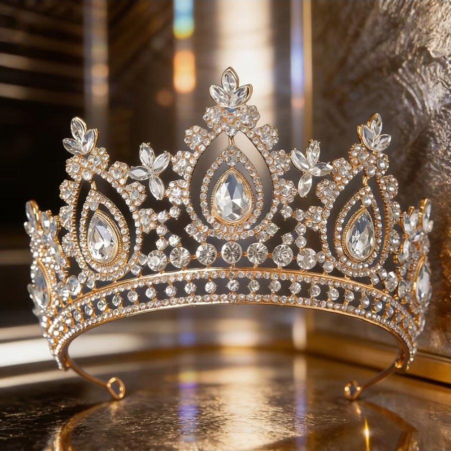 tiara barroca gold