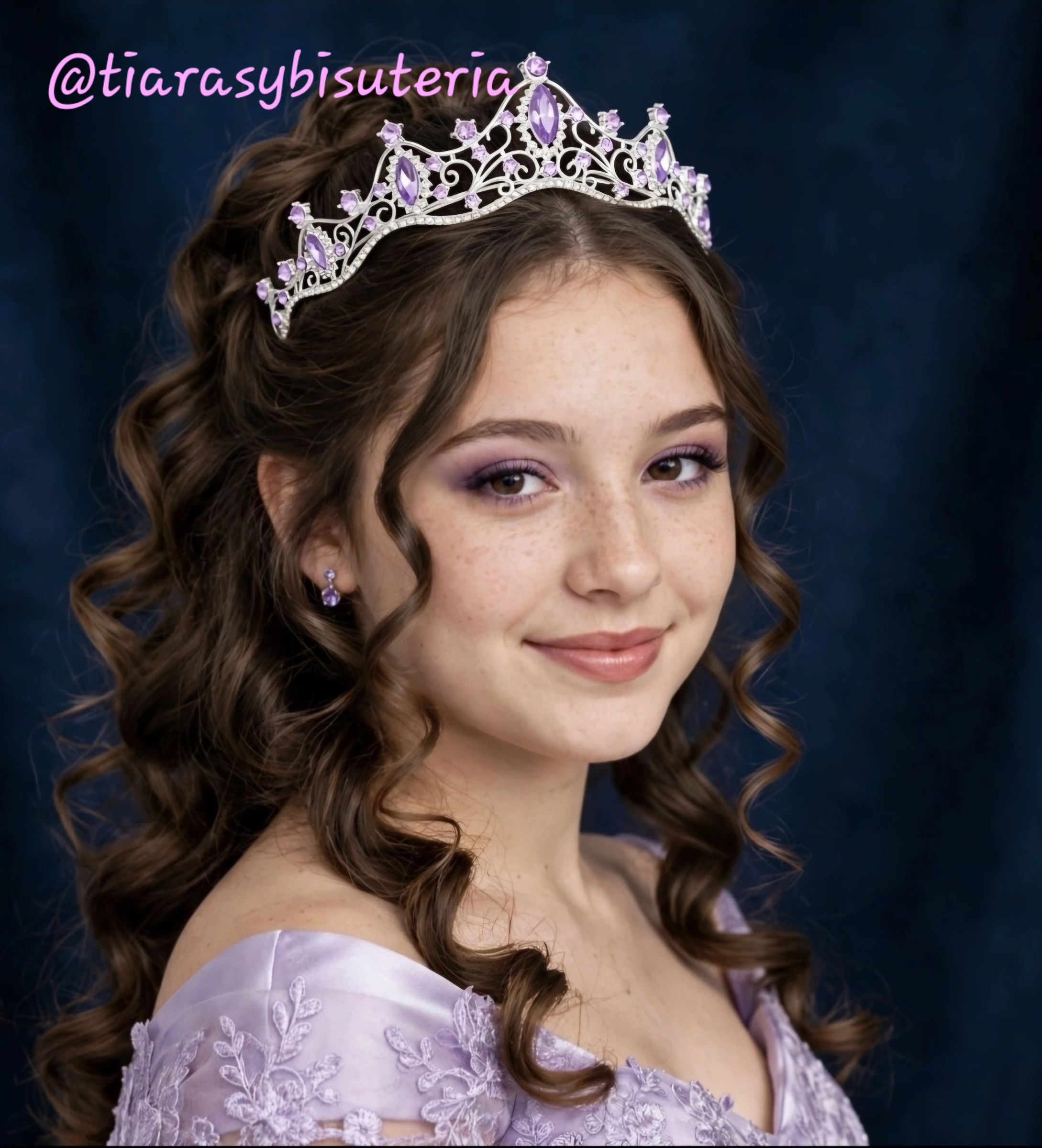 Tiara lila silver - Imagen 3