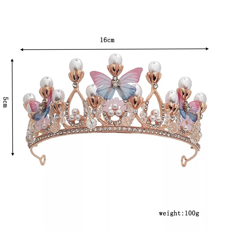 tiara dorada mariposa - Imagen 3