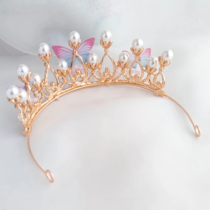 tiara dorada mariposa - Imagen 2