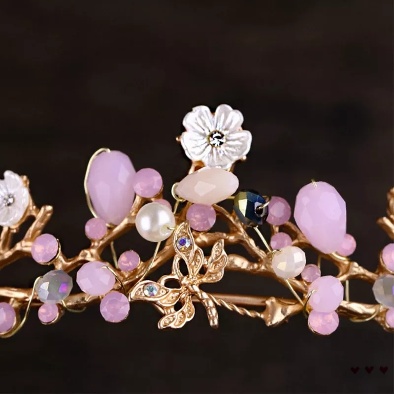 tiara Flora Gold Pink - Imagen 4