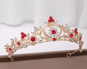 tiara flor Rubí - Imagen 2