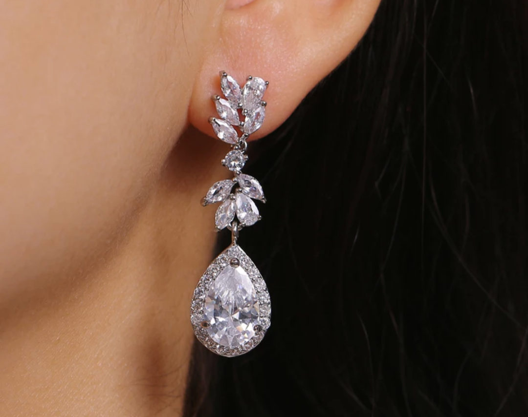 aretes ramas cristal - Imagen 2
