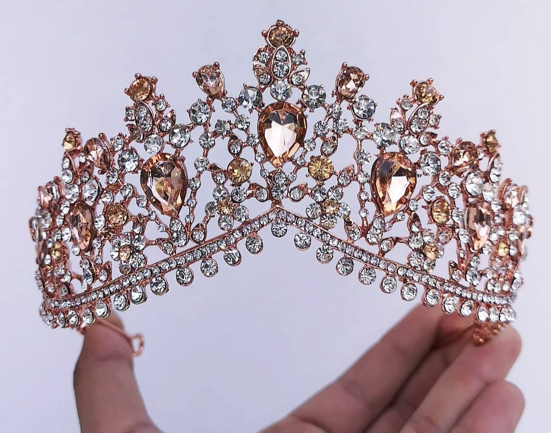 tiara Cyrena Rose Gold - Imagen 4