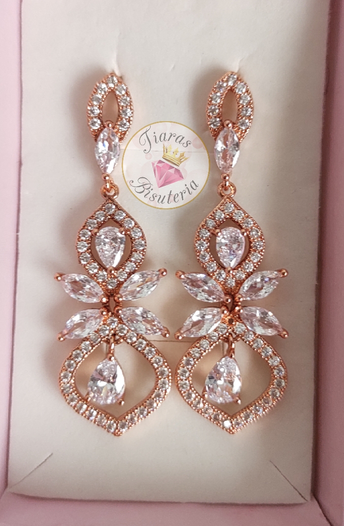 pendientes loto Rose Gold - Imagen 2