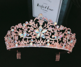 Tiara iris oro rosa tornasol