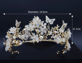 tiara Mariposas Gold - Imagen 5