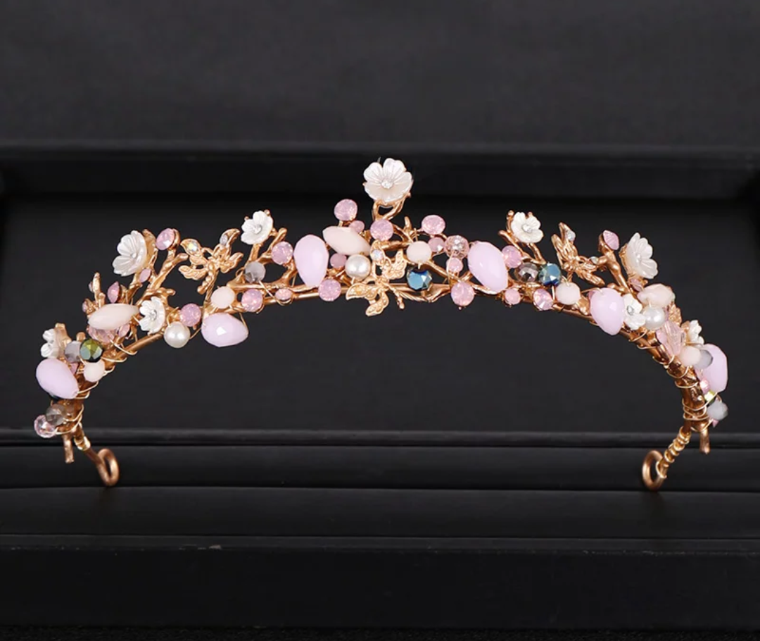 tiara Flora Gold Pink - Imagen 2