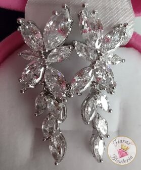 aretes cristal flor - Imagen 6