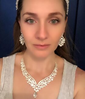 conjunto de collar y aretes marena - Imagen 3