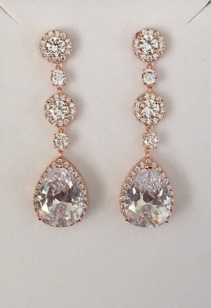 Aretes resplandor oro rosa - Imagen 3