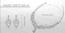 conjunto de collar y aretes marena - Imagen 4