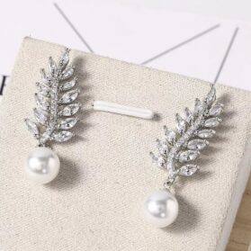 aretes brillos perla - Imagen 3