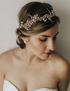 tocado ensueño Rose Gold - Imagen 4