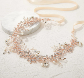 tocado ensueño Rose Gold - Imagen 6
