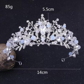 Set de tiara y aretes Rosalia silver - Imagen 4