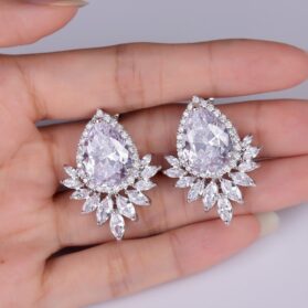 Aretes gota luxury silver