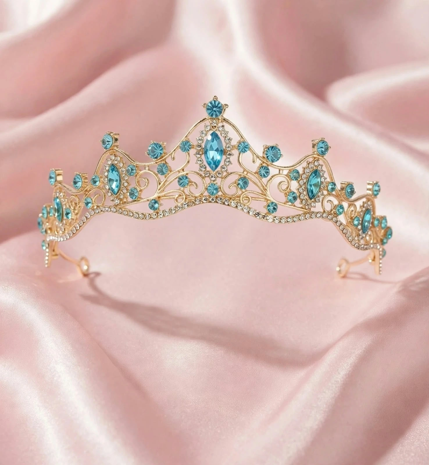 tiara turquesa gold