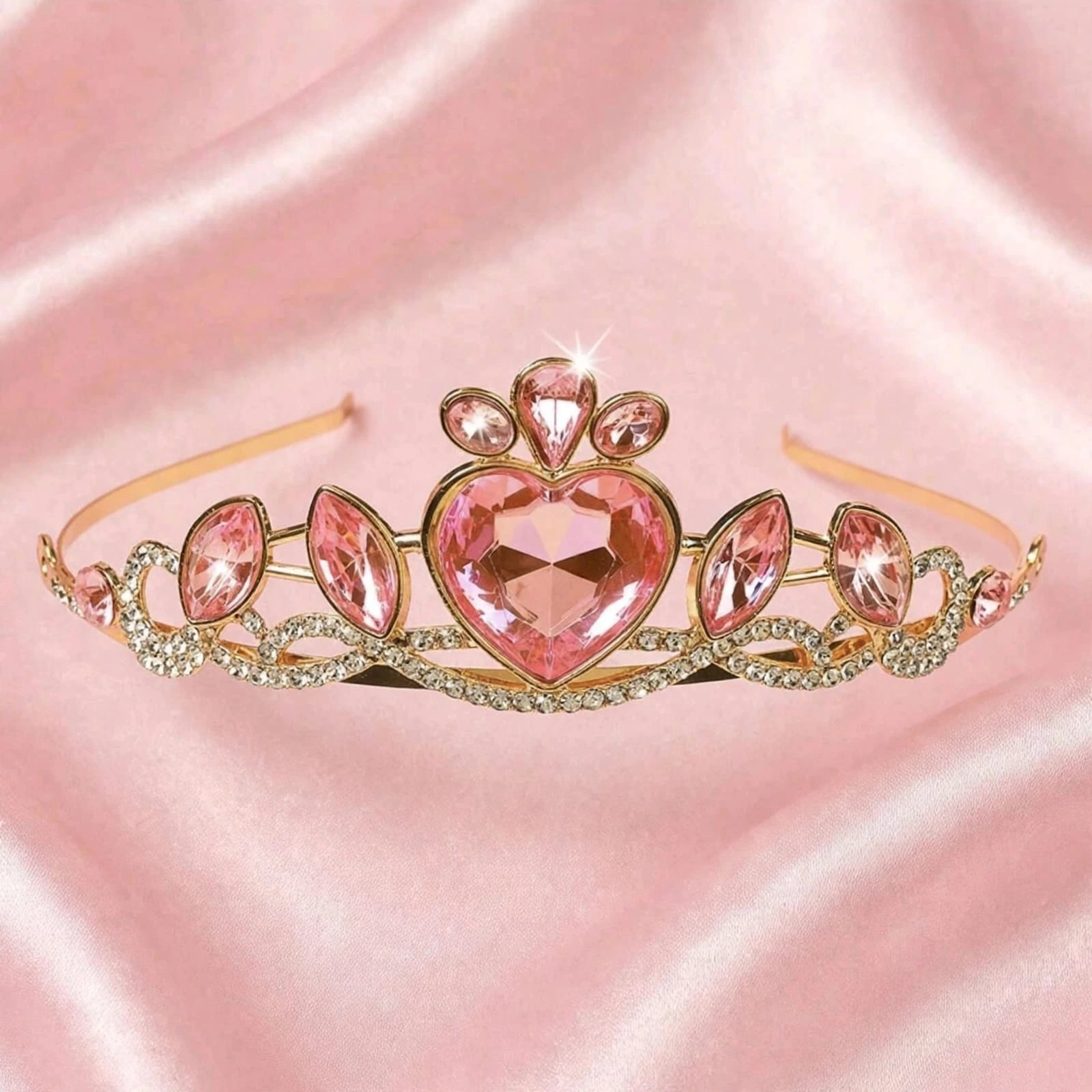 Tiara barbie pink niña