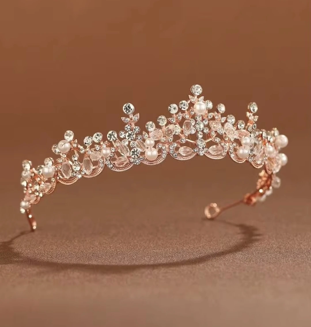 Tiara rose gold cristal - Imagen 2