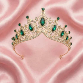 Tiara sophia verde esmeralda