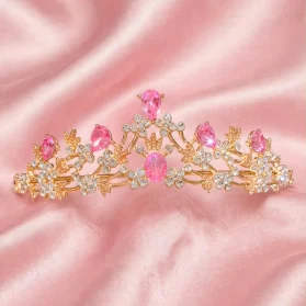 tiara niña pink