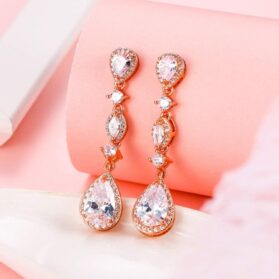 aretes oro rosa duquesa