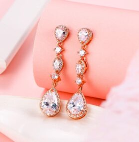 aretes oro rosa duquesa