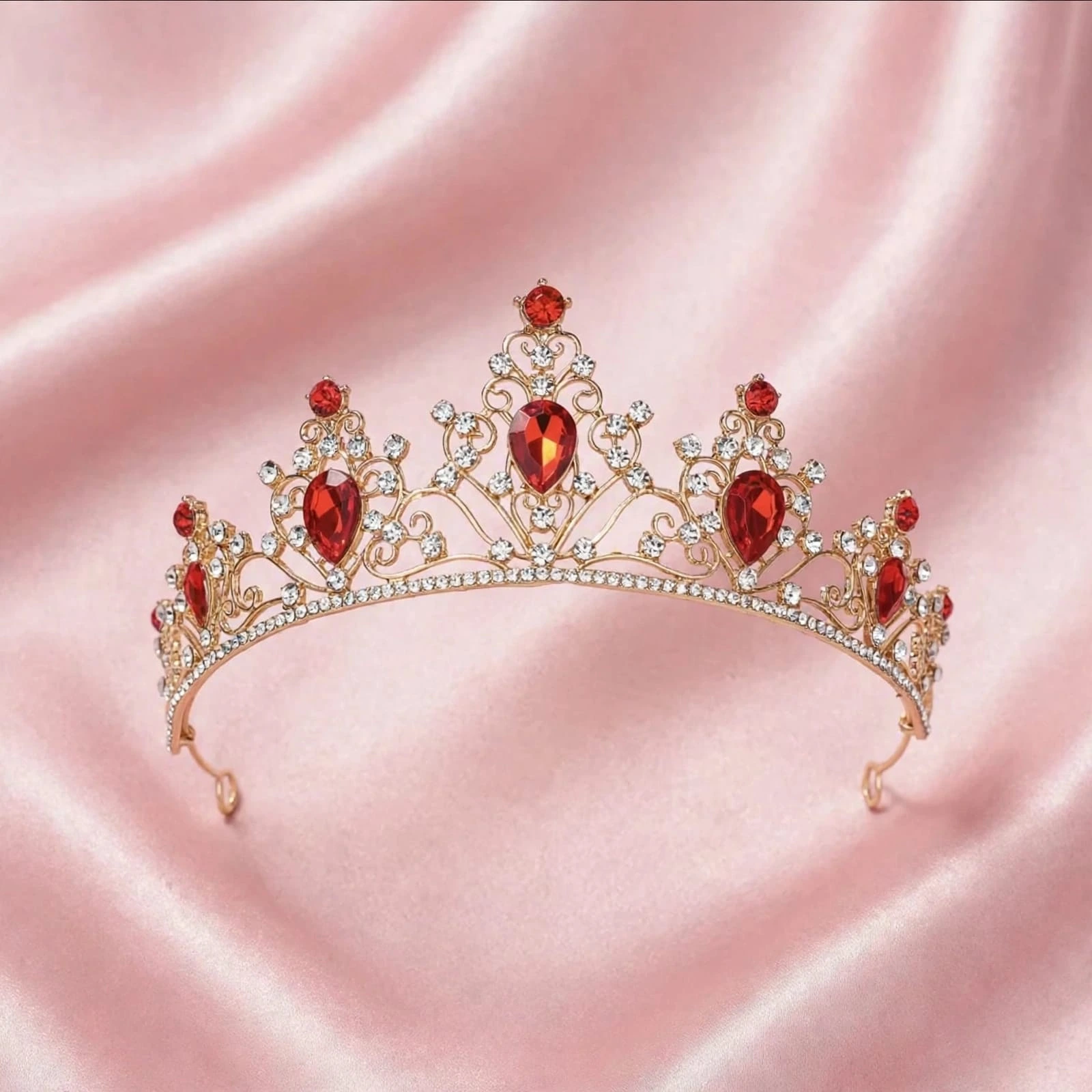 Tiara princesa rubi