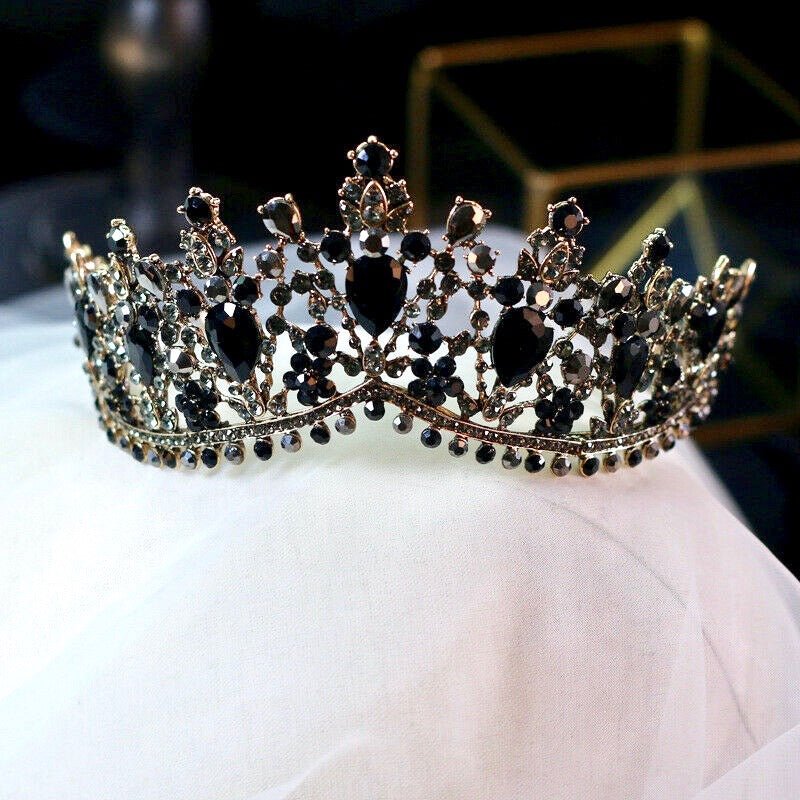 tiara cyrena black Tiaras y Bisutería